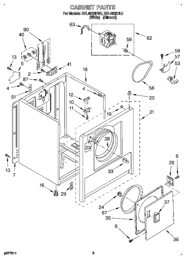 Diagram for REL4632DW0