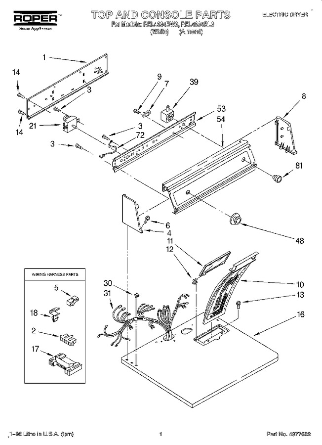 Diagram for REL4634BW3