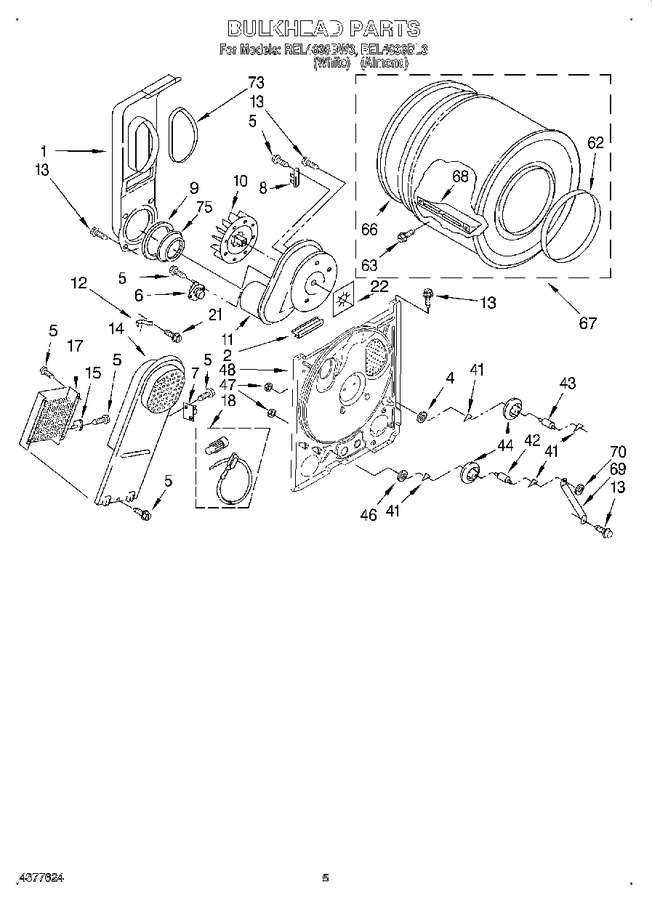 Diagram for REL4636BW3
