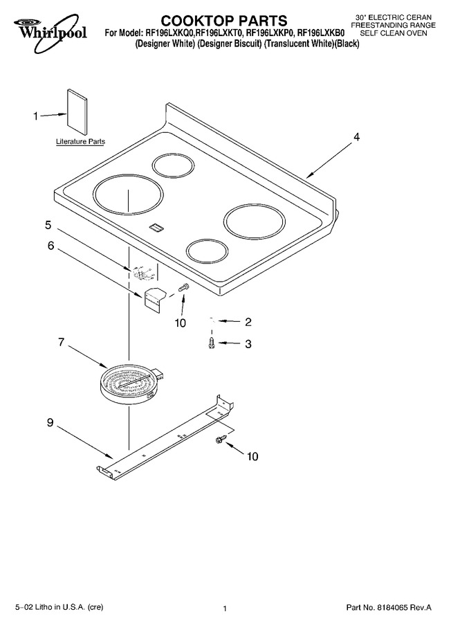 Diagram for RF196LXKB0
