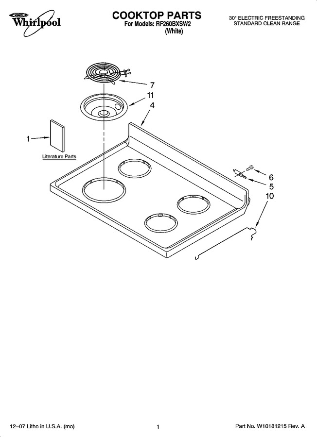 Diagram for RF260BXSW2