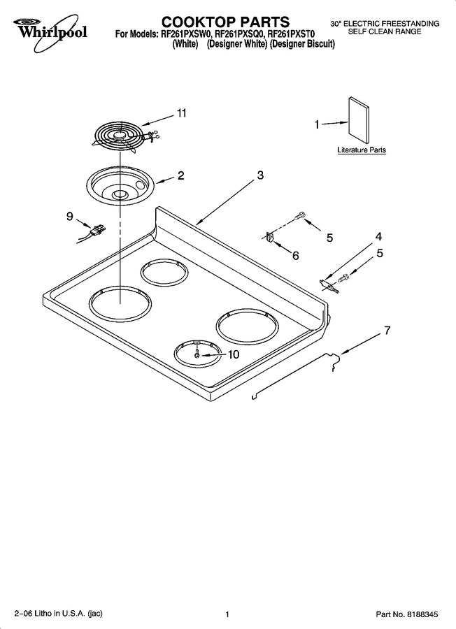 Diagram for RF261PXSW0