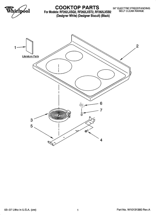Diagram for RF262LXSB2