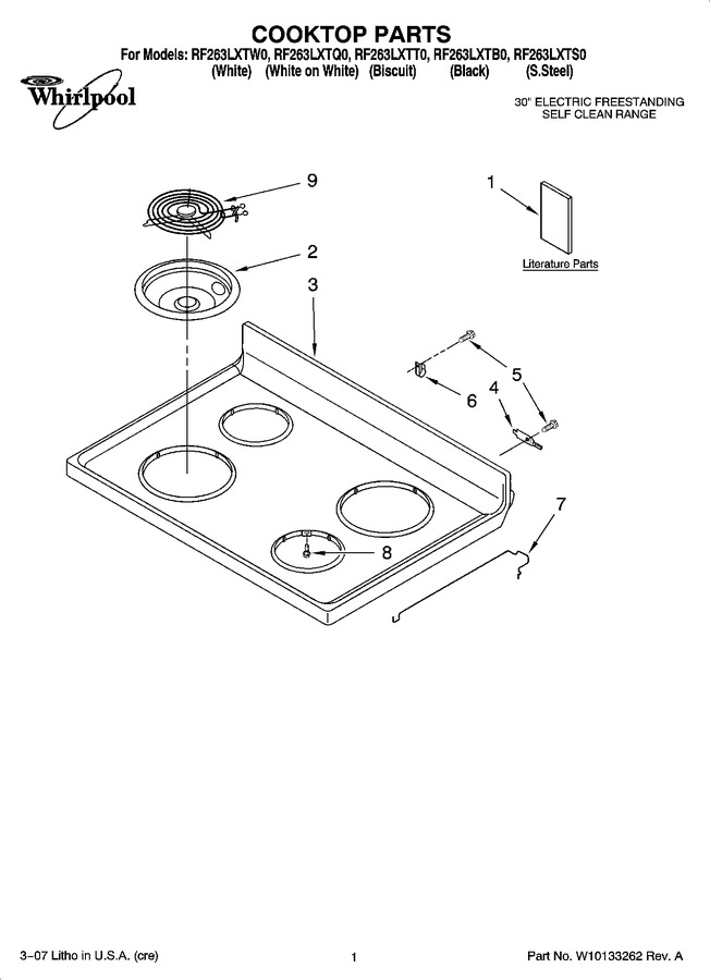 Diagram for RF263LXTQ0