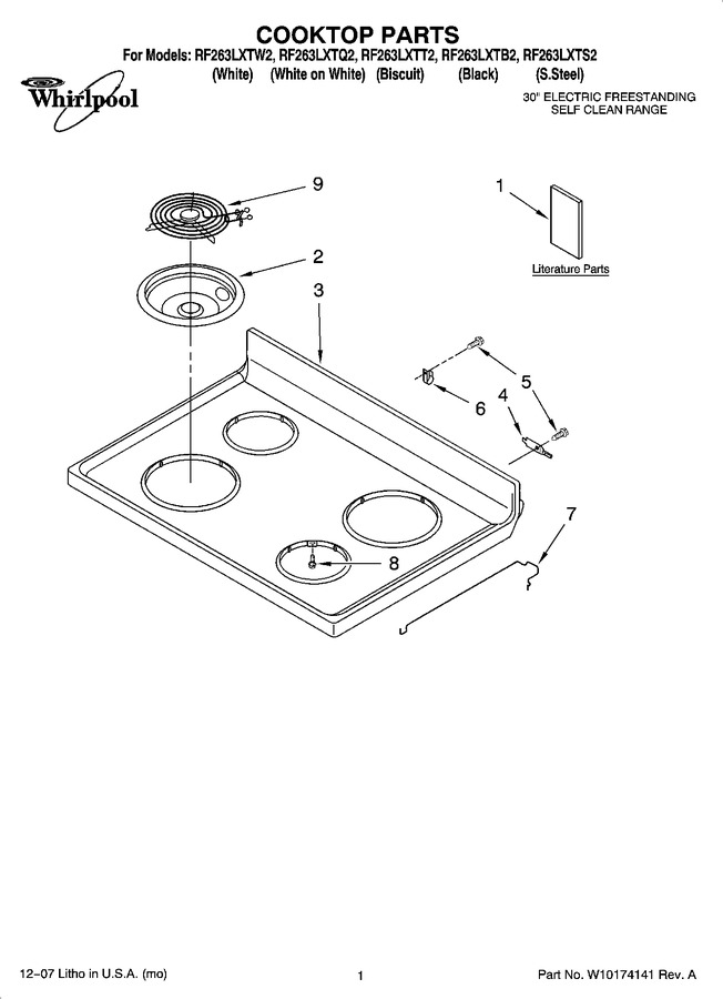 Diagram for RF263LXTS2