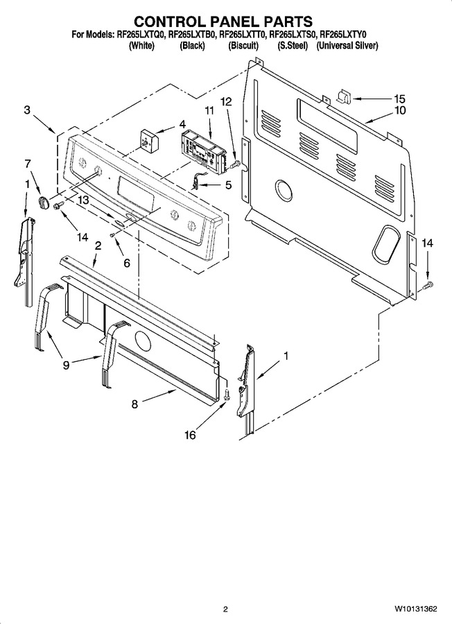 Diagram for RF265LXTQ0
