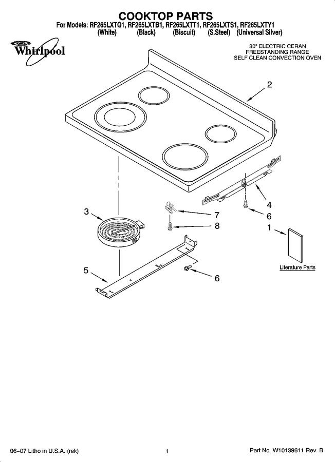 Diagram for RF265LXTS1