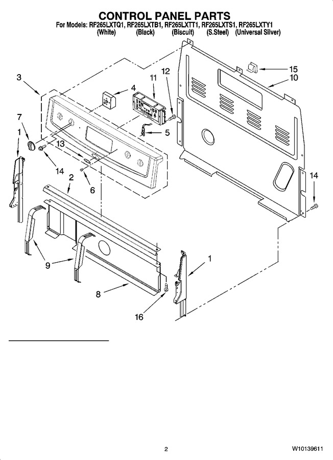 Diagram for RF265LXTS1