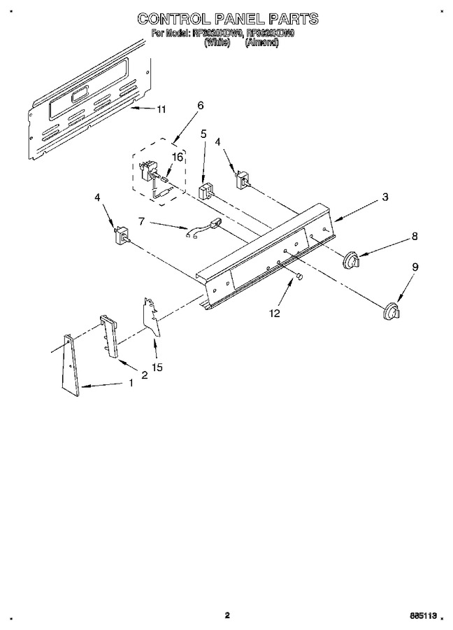 Diagram for RF3020XDW0