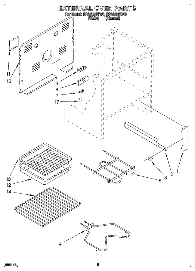 Diagram for RF3020XDW0