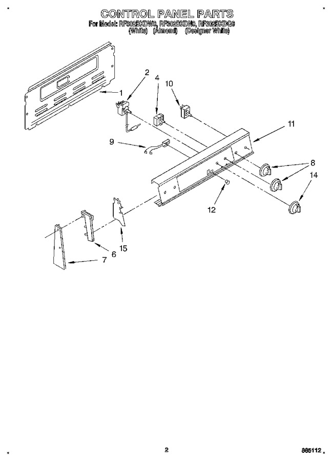 Diagram for RF302BXDW0