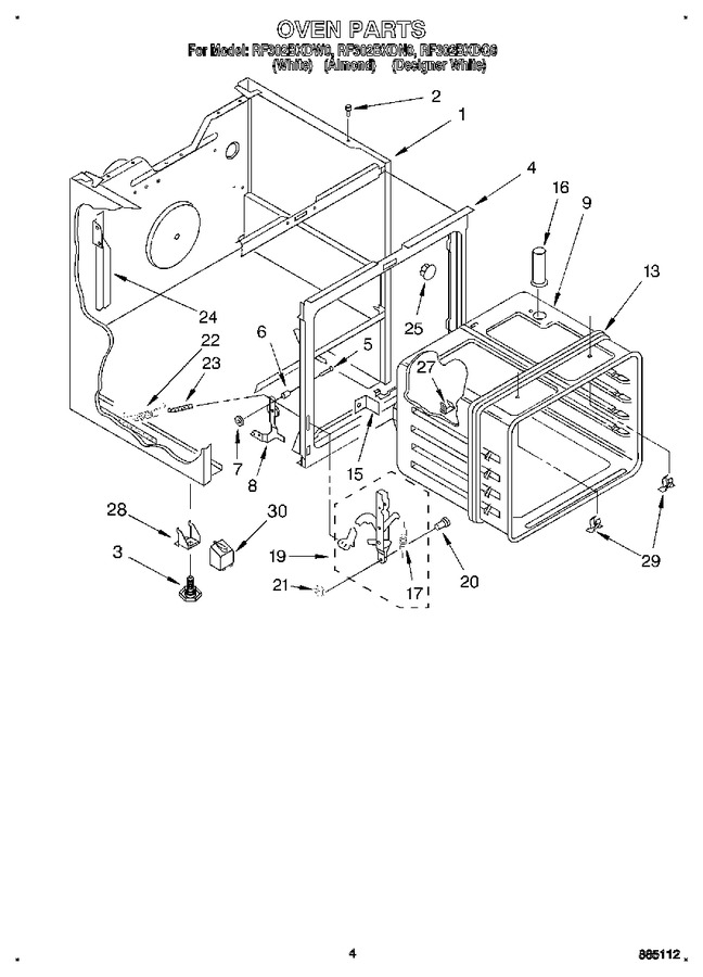 Diagram for RF302BXDW0