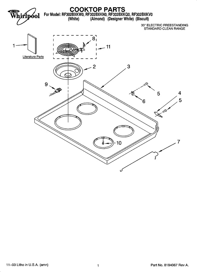 Diagram for RF302BXKN0