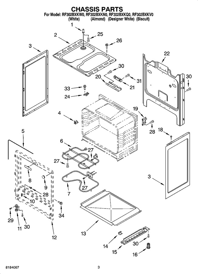 Diagram for RF302BXKN0