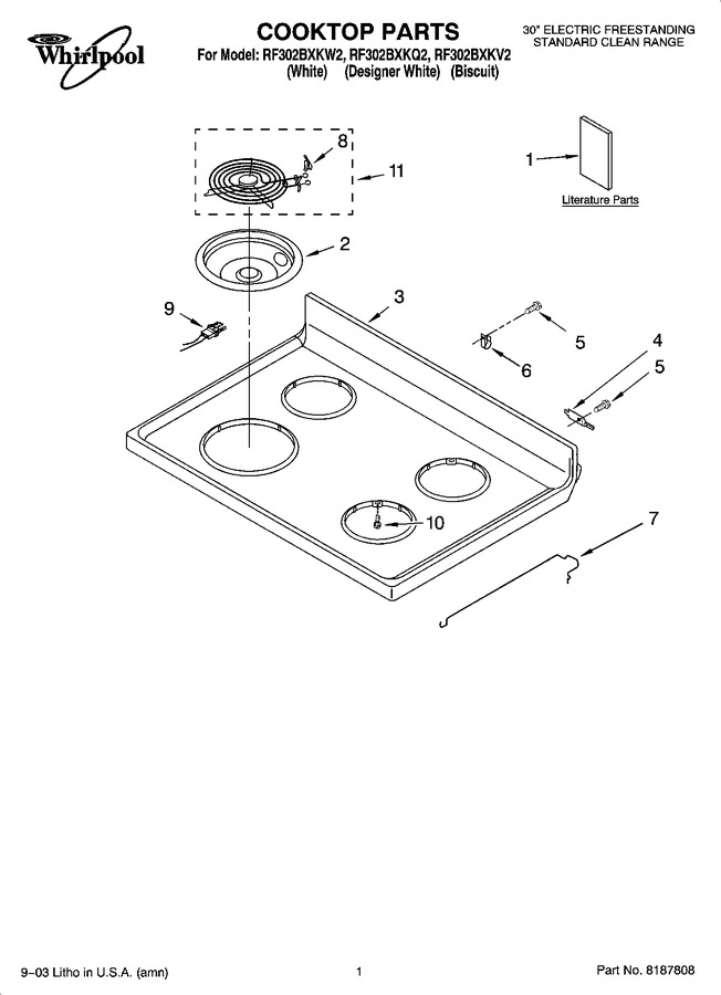 Diagram for RF302BXKV2