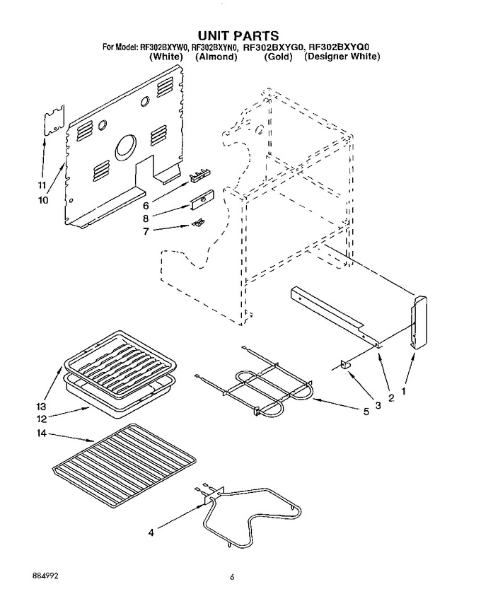 Diagram for RF302BXYN0