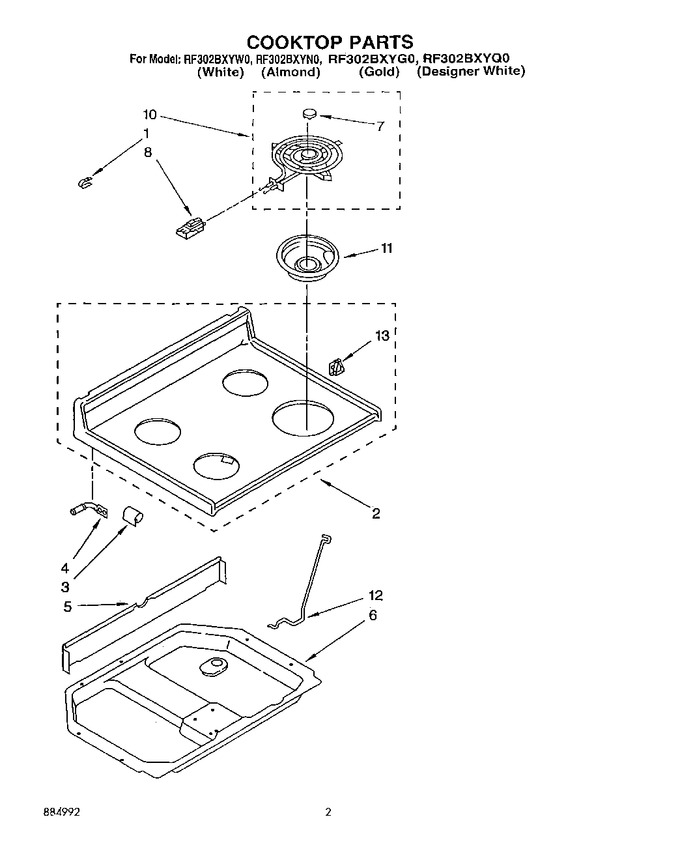 Diagram for RF302BXYG0