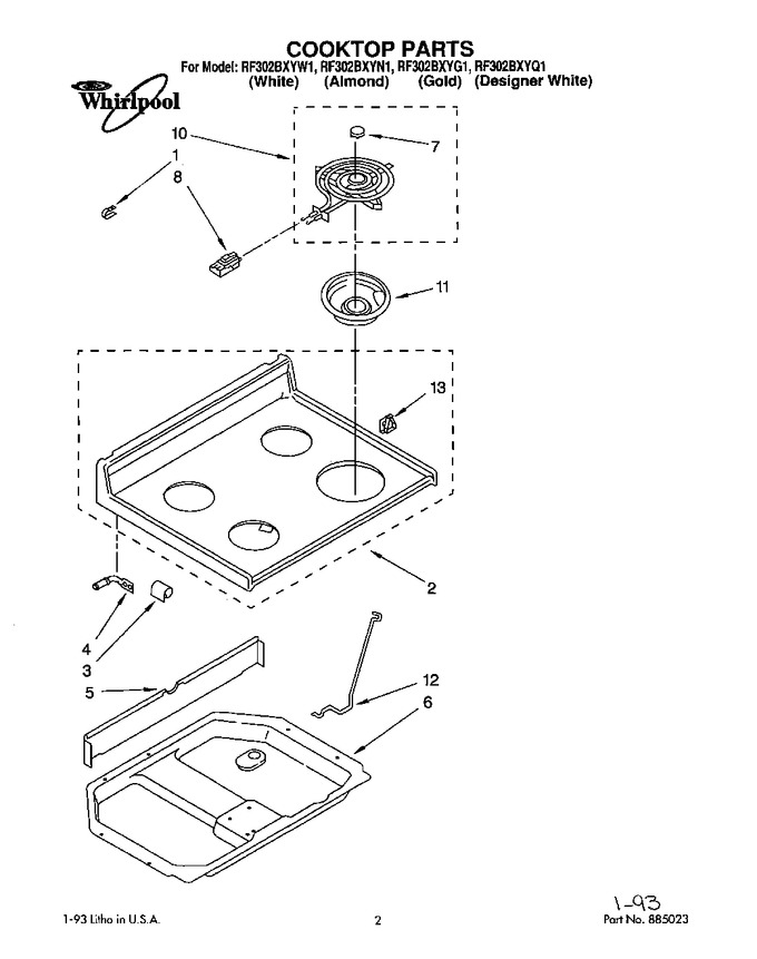 Diagram for RF302BXYN1