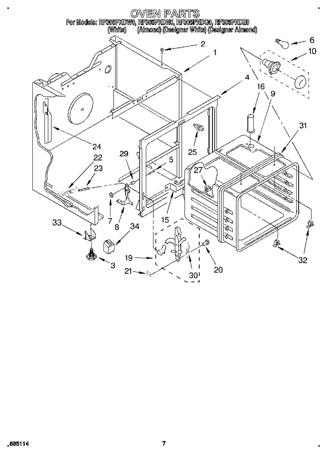 Diagram for RF305PXDN0