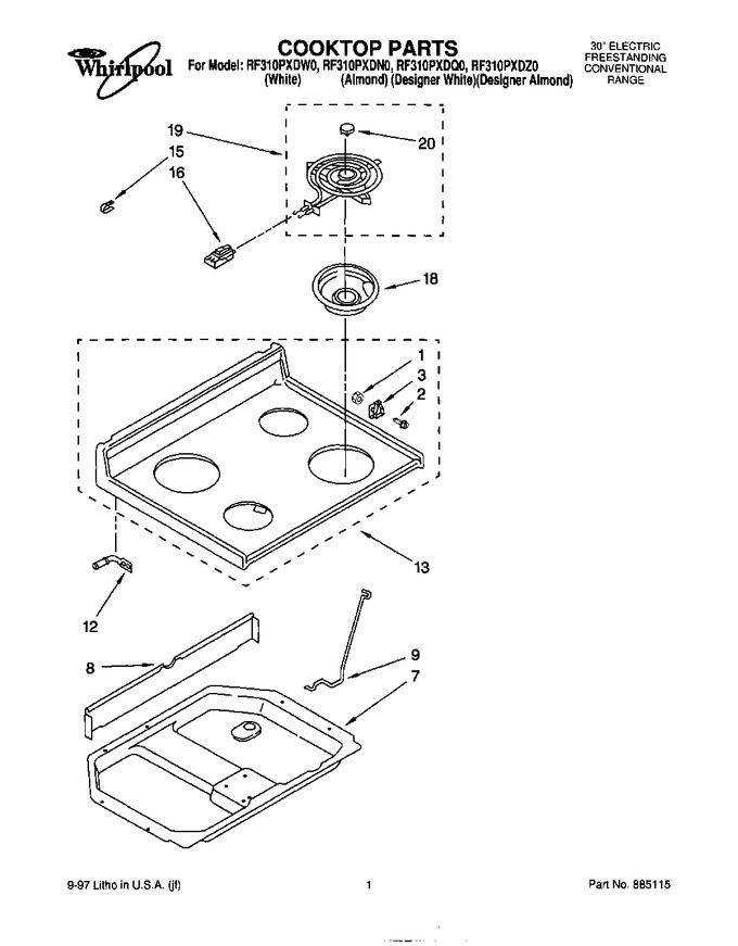 Diagram for RF310PXDQ0