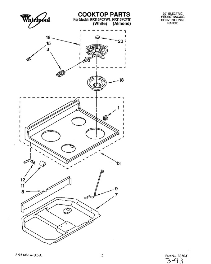 Diagram for RF315PCYN1