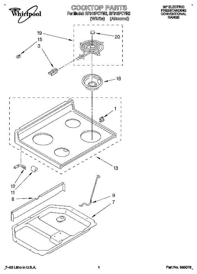 Diagram for RF315PCYW2