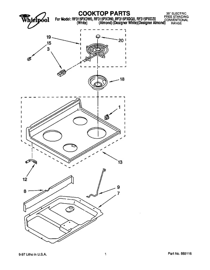 Diagram for RF315PXDZ0