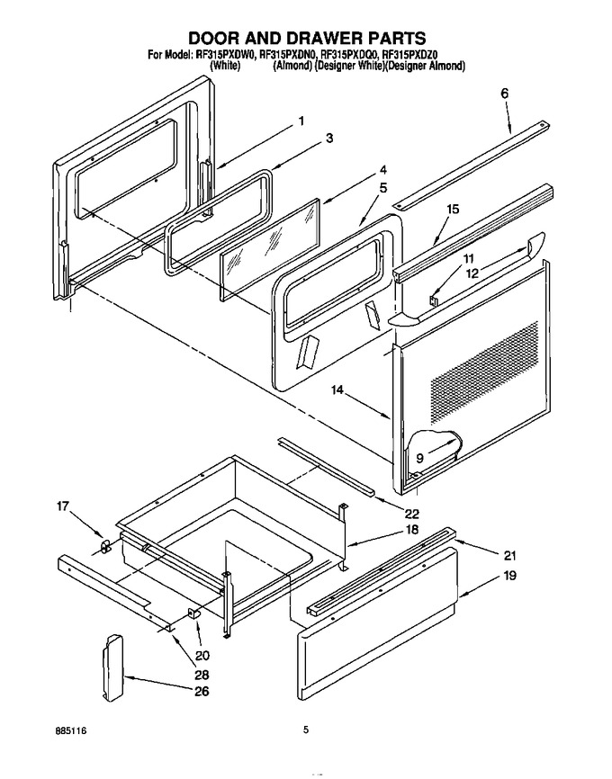 Diagram for RF315PXDQ0