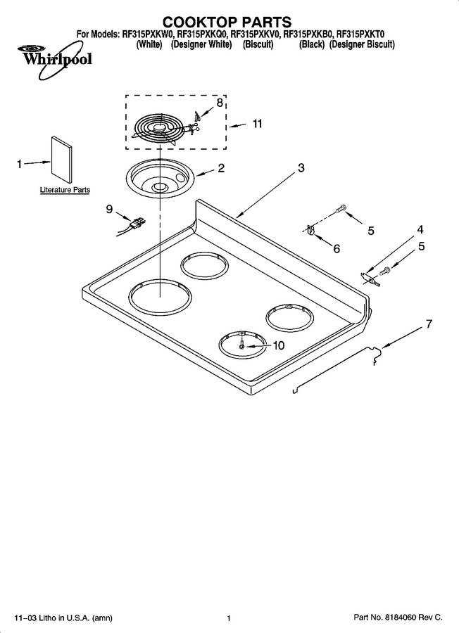 Diagram for RF315PXKB0