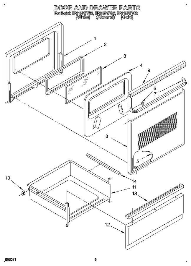 Diagram for RF315PXYW2
