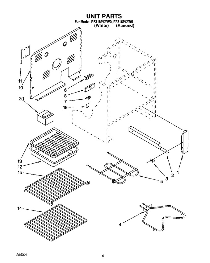 Diagram for RF316PXYW0