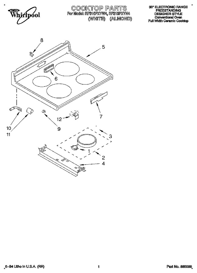 Diagram for RF316PXYW4