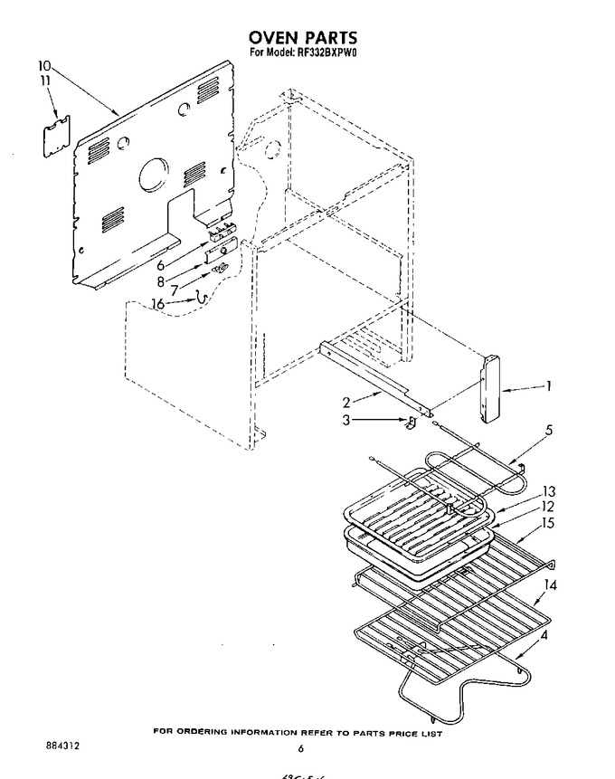 Diagram for RF332BXPW0
