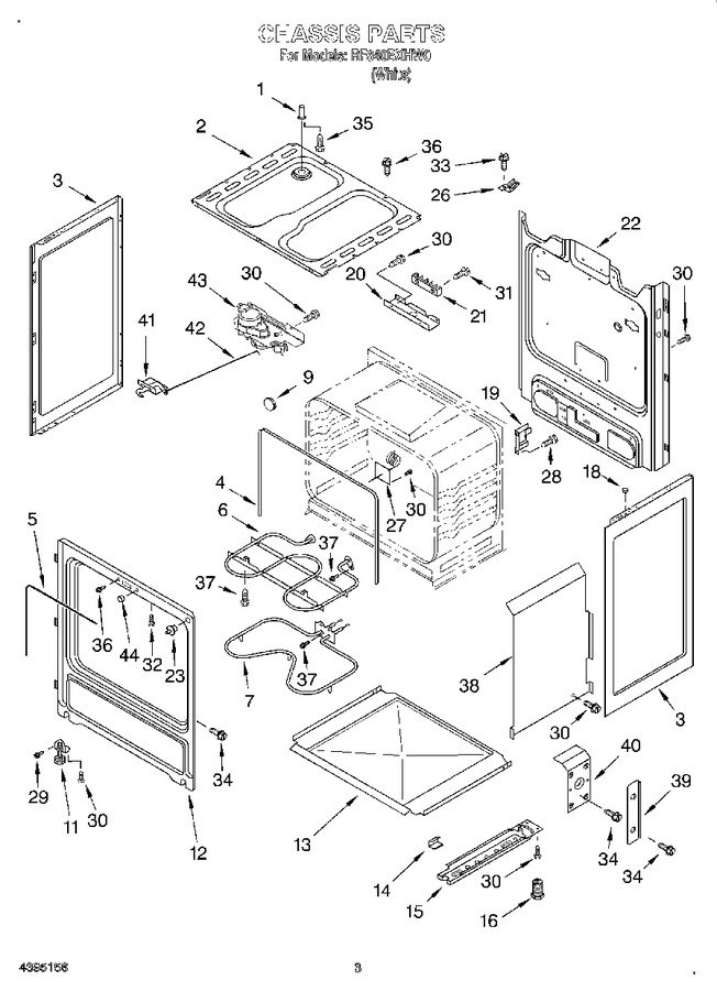 Diagram for RF340BXHW0