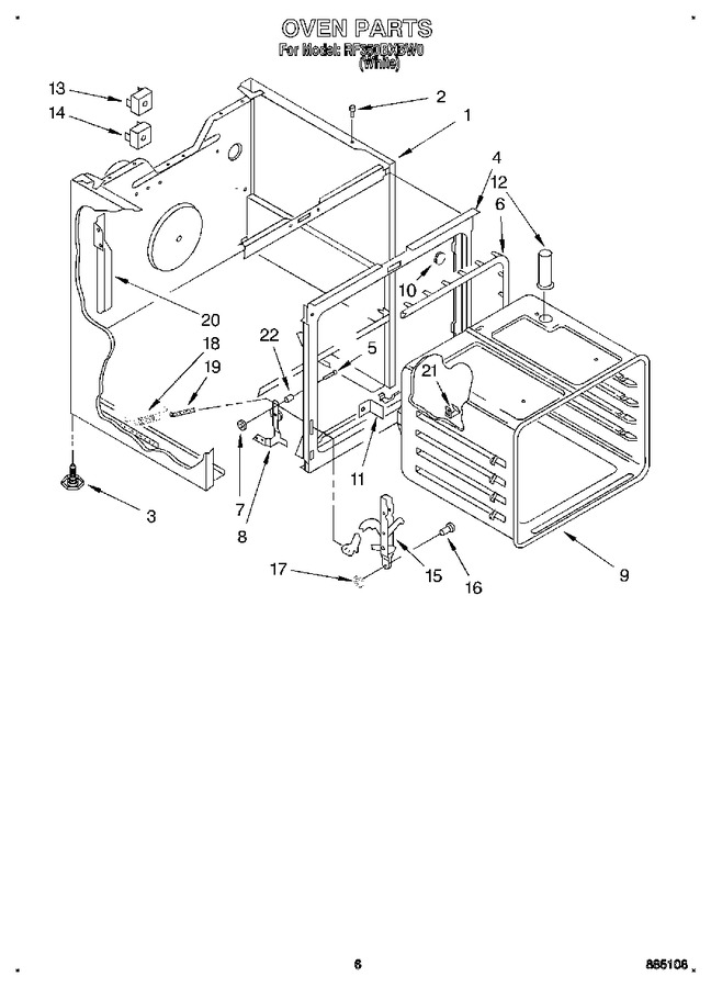 Diagram for RF350BXBW0