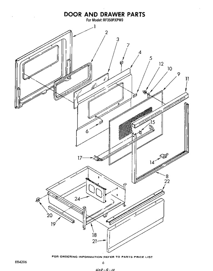 Diagram for RF350PXPW0