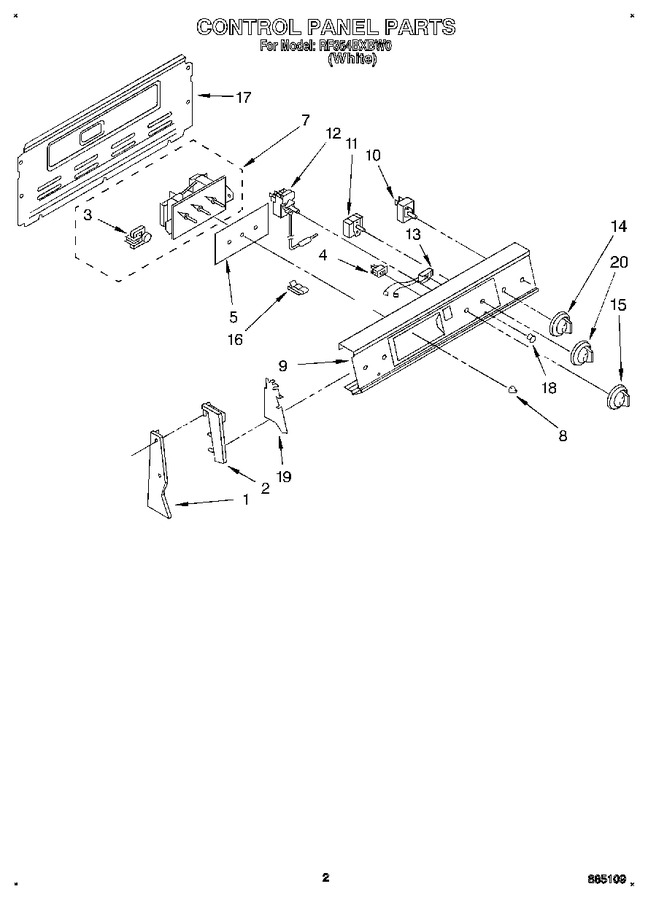 Diagram for RF354BXBW0