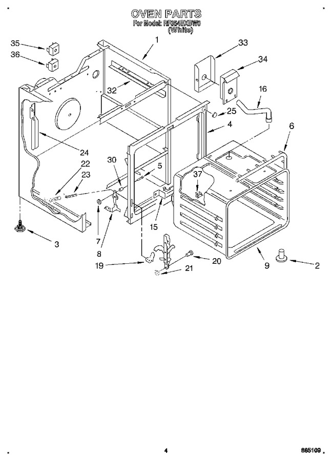 Diagram for RF354BXBW0