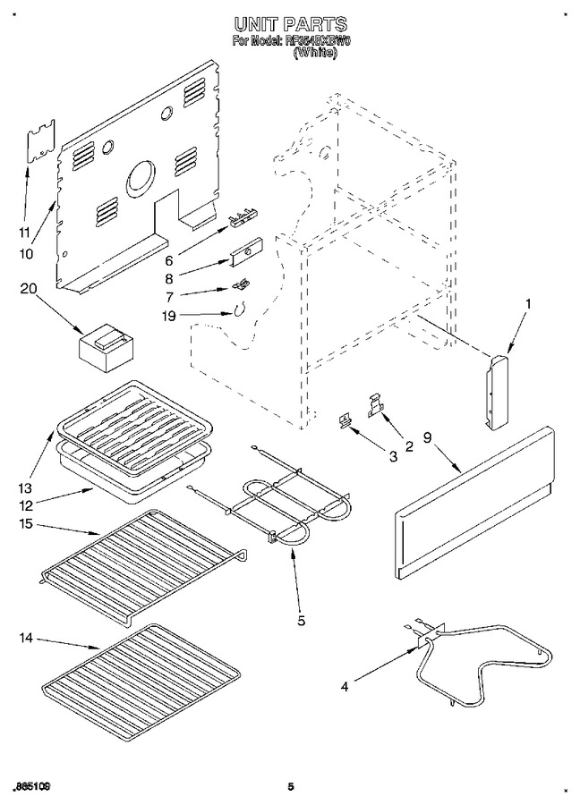 Diagram for RF354BXBW0