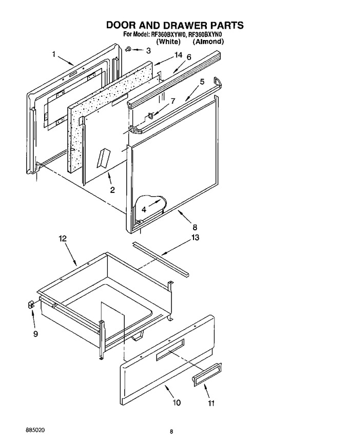 Diagram for RF360BXYW0