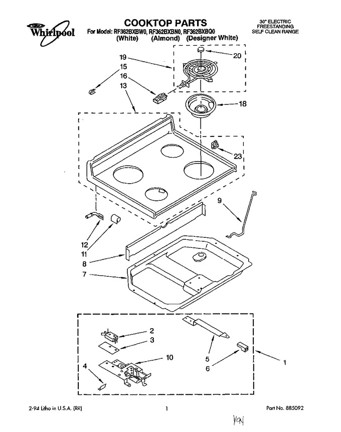 Diagram for RF362BXBW0