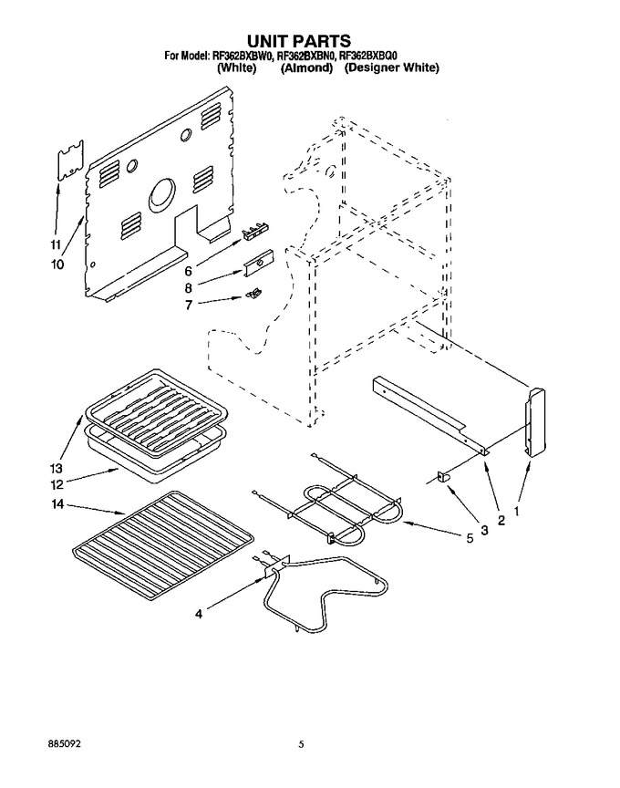 Diagram for RF362BXBW0