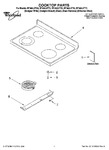Diagram for 01 - Cooktop Parts