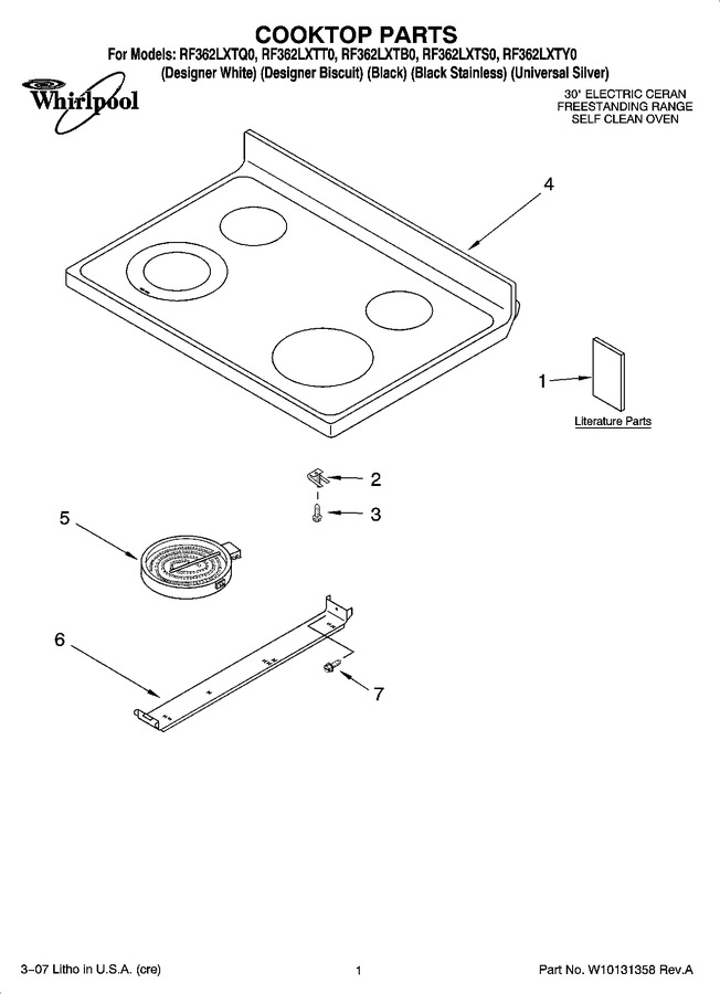 Diagram for RF362LXTB0