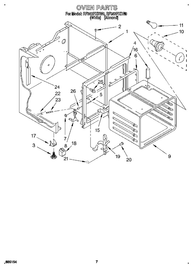 Diagram for RF363PXDN0