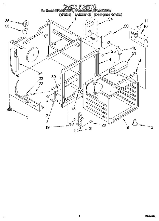 Diagram for RF364BXBN0