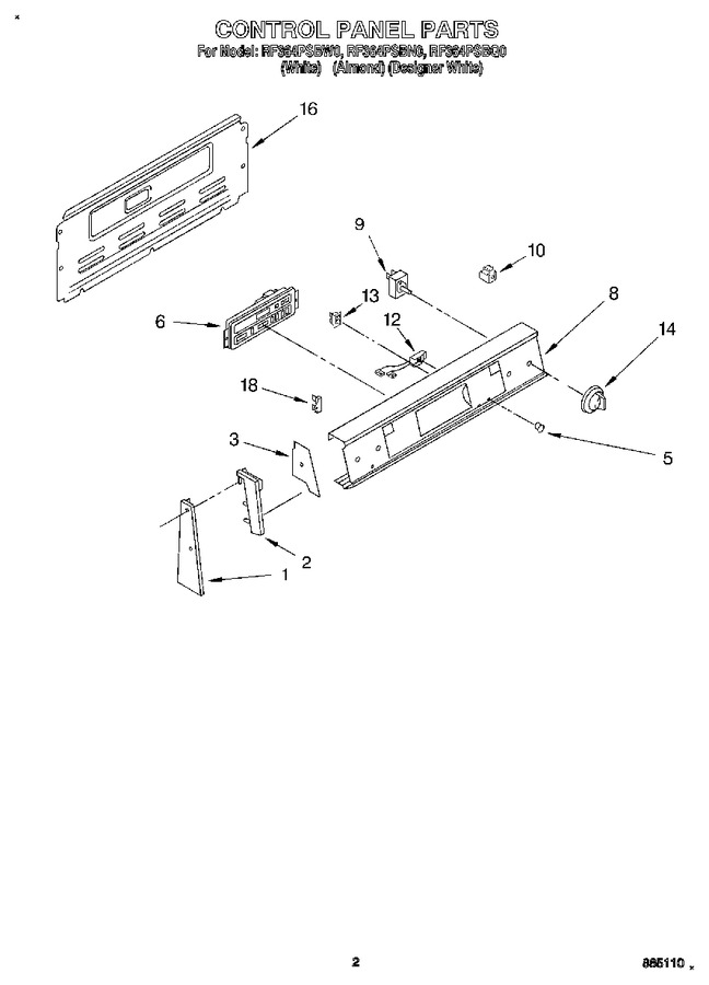 Diagram for RF364PSBN0