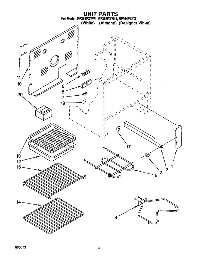 Diagram for RF364PXYW1