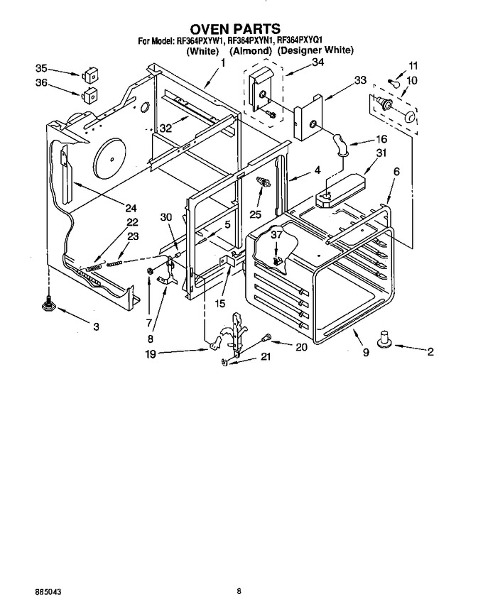 Diagram for RF364PXYW1