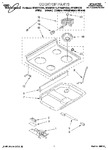 Diagram for 01 - Cooktop, Literature